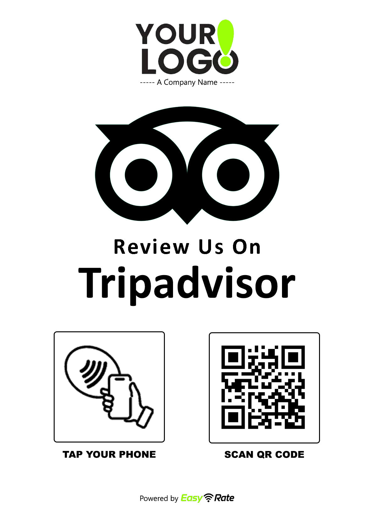 QR and NFC Tripadvisor Review Pro Pedestal Stand