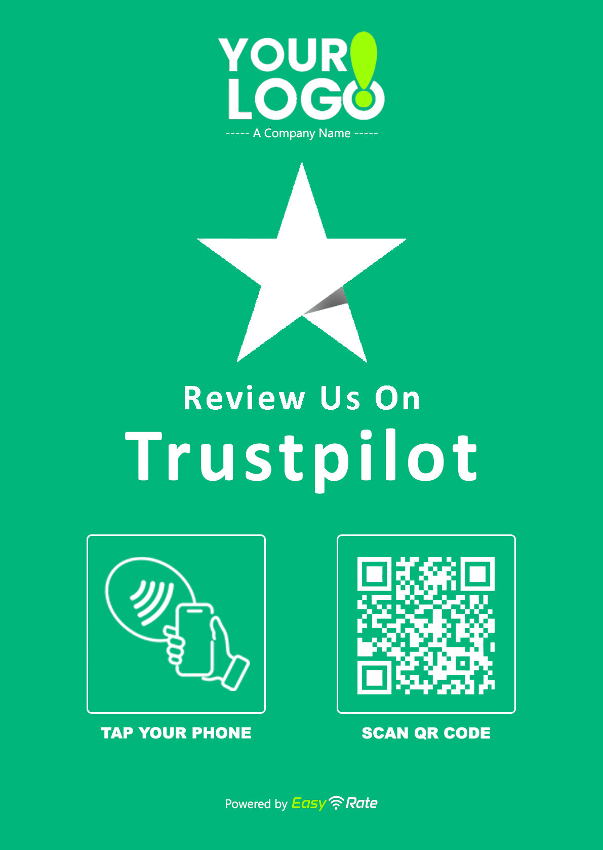 QR and NFC Trustpilot Review Pro Pedestal Stand