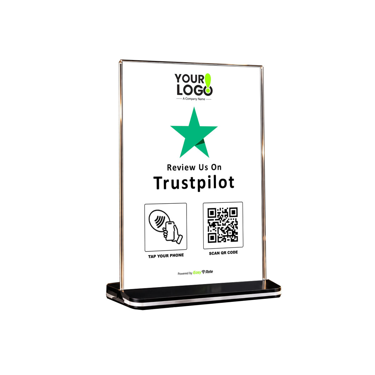 QR and NFC Trustpilot Review Pro Pedestal Stand