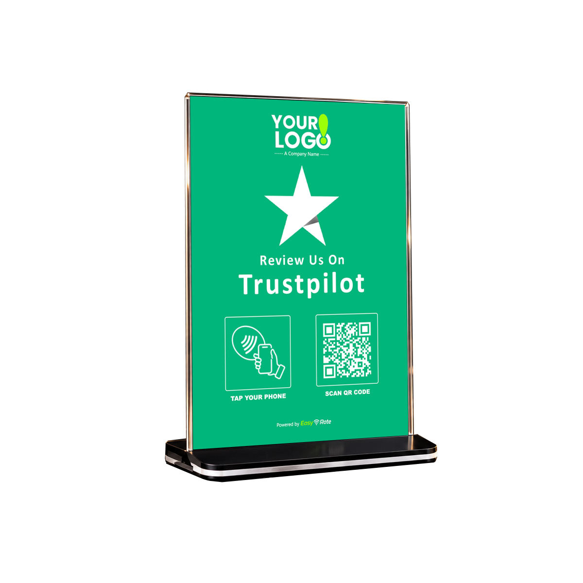 QR and NFC Trustpilot Review Pro Pedestal Stand