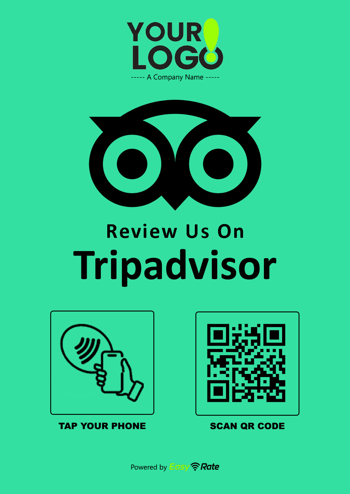 QR and NFC Tripadvisor Review Pro Pedestal Stand
