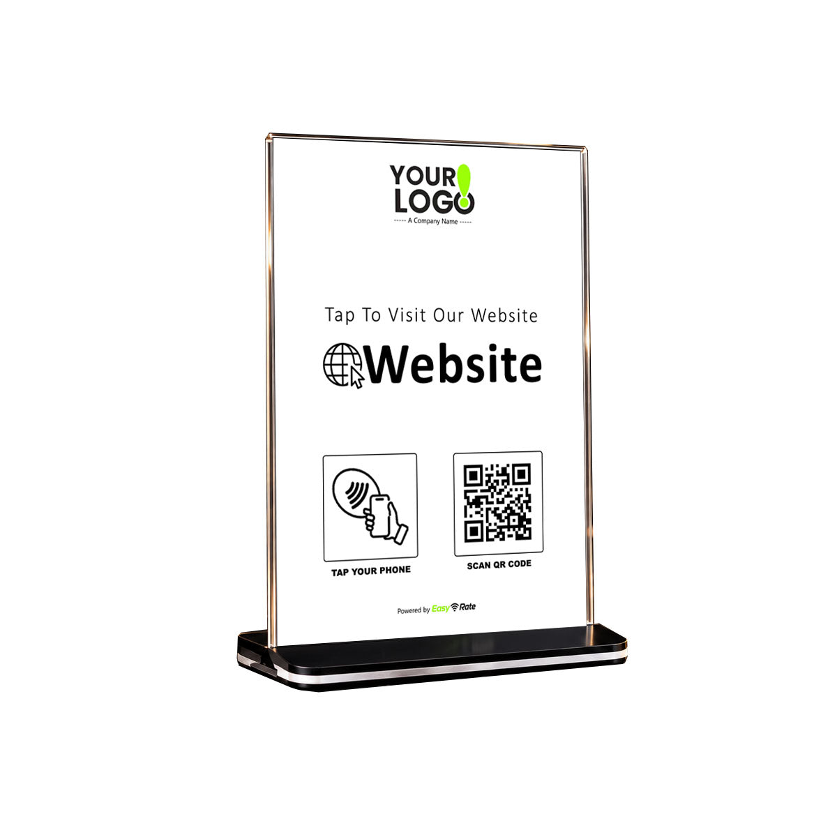 QR and NFC Website Direct Link Pro Pedestal Stand