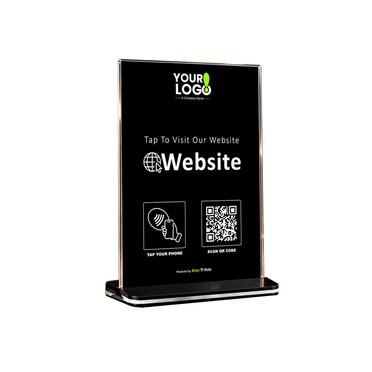 QR and NFC Website Direct Link Pro Pedestal Stand