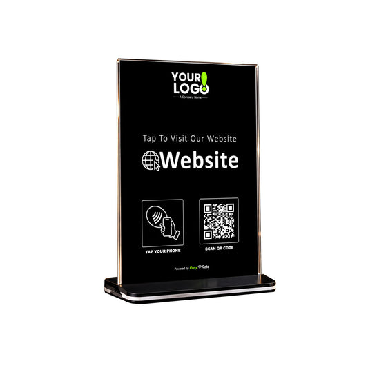 QR and NFC Website Direct Link Pro Pedestal Stand