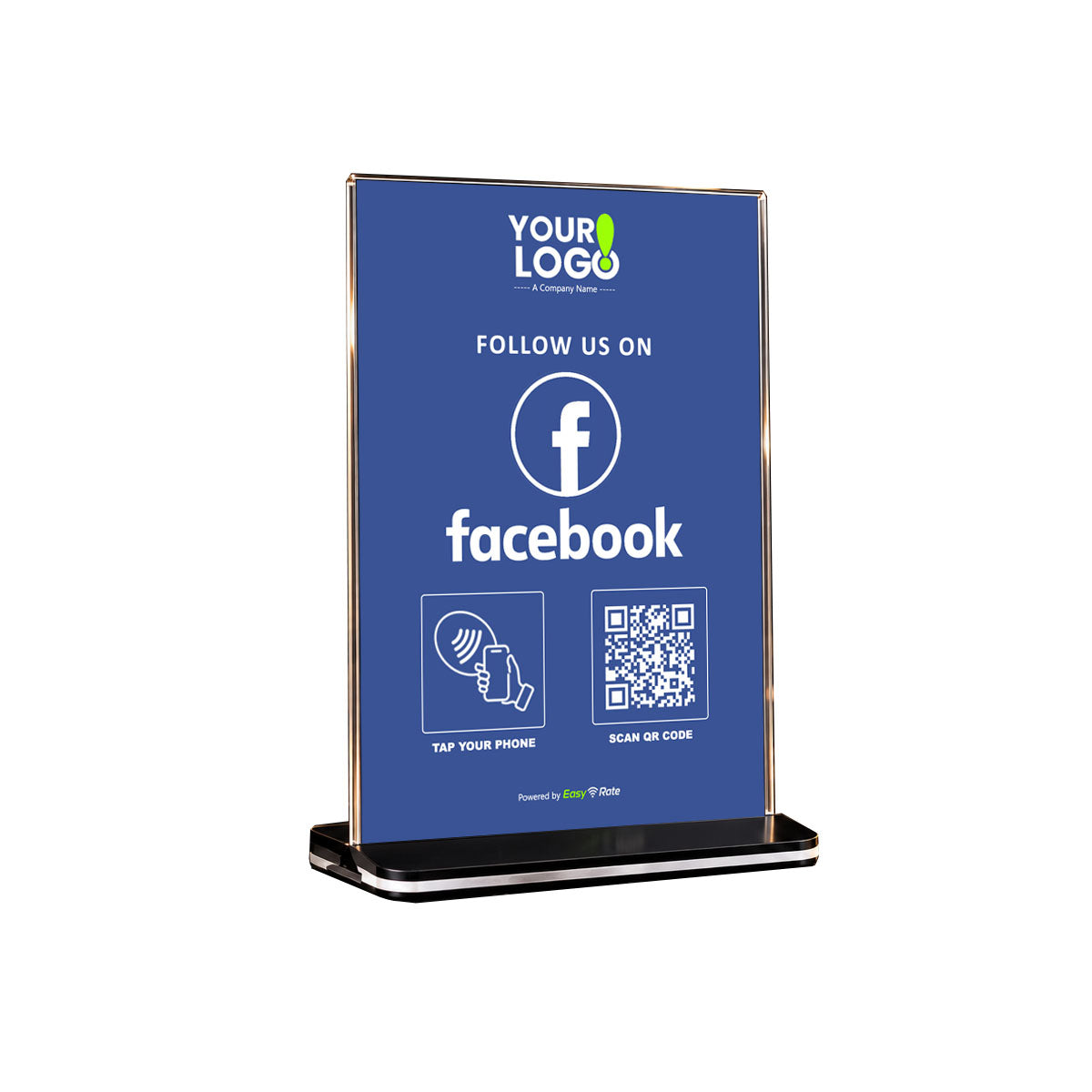 QR and NFC Facebook Like Pro Pedestal Stand