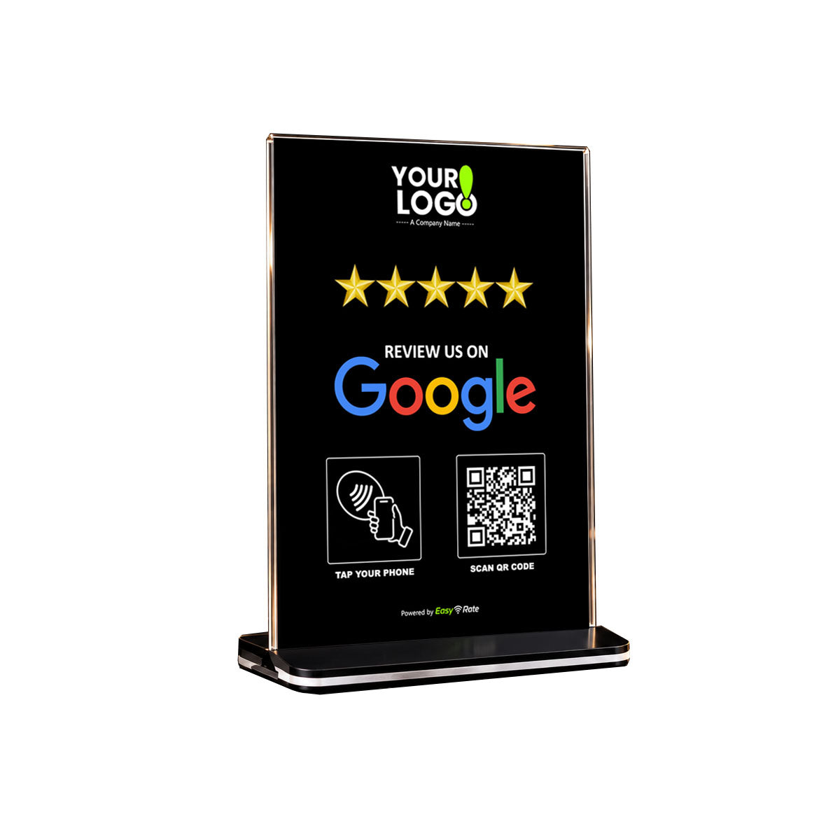 QR and NFC Google Review Pro Pedestal Stand