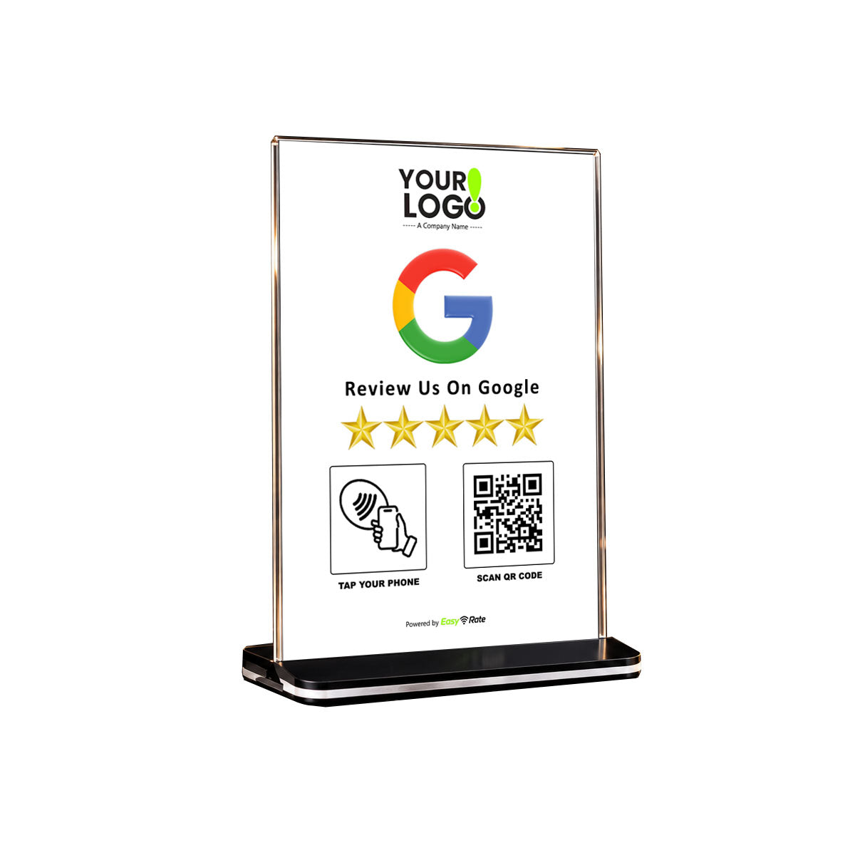 QR and NFC Google Review Pro Pedestal Stand