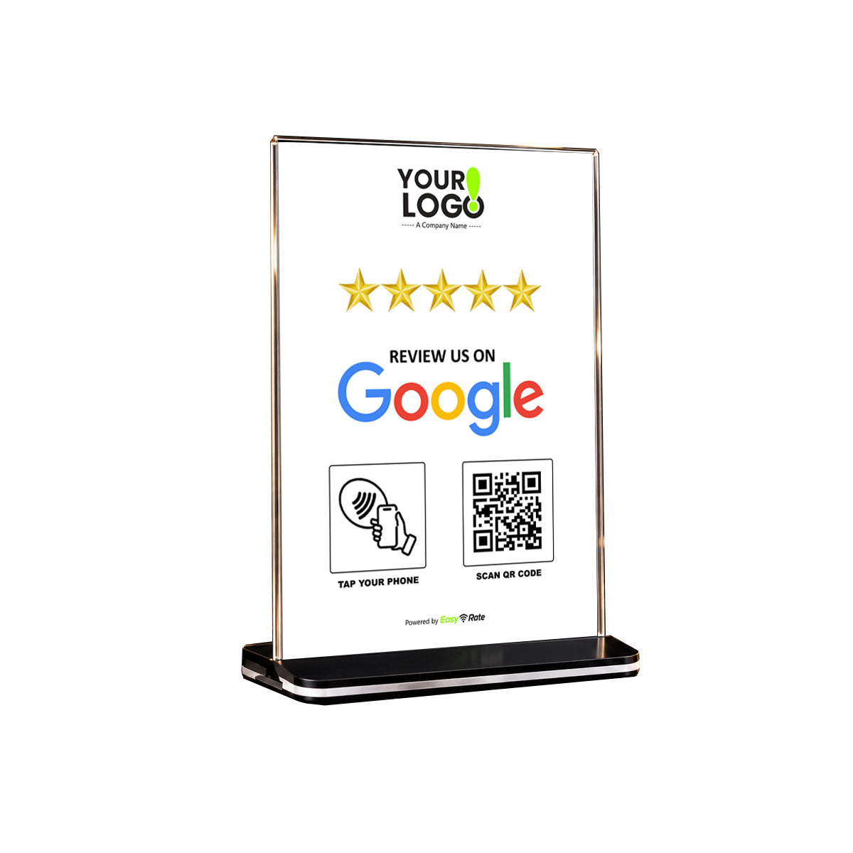 QR and NFC Google Review Pro Pedestal Stand