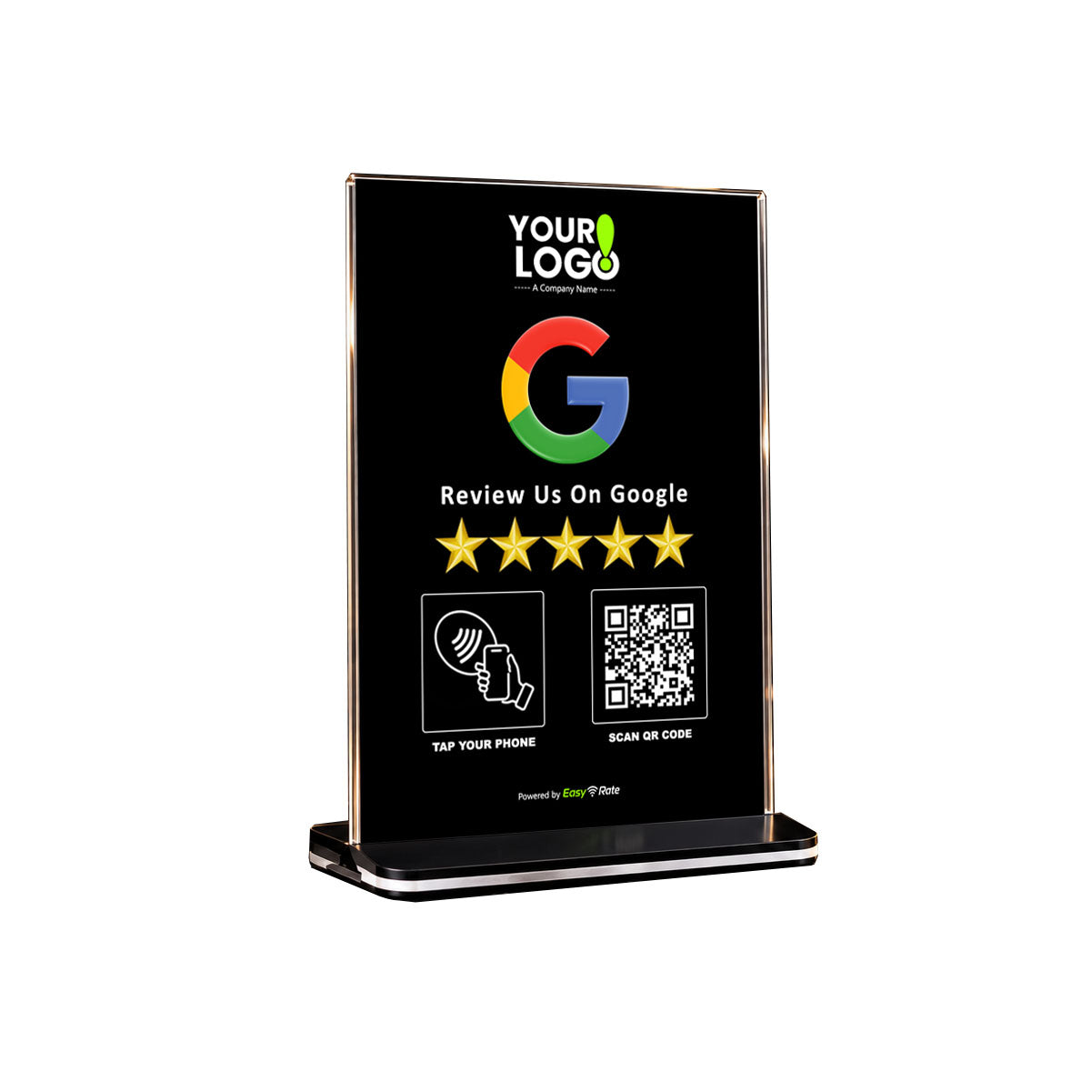 QR and NFC Google Review Pro Pedestal Stand